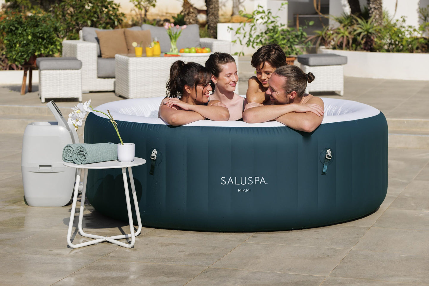 Jacuzzi Inflable Spa Miami 1,96 m x 66 cm Bestway Para 6 Personas