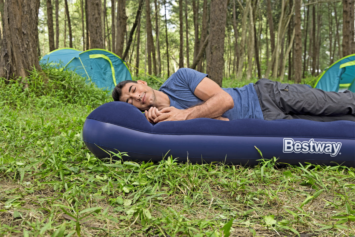 Colchon Inflable Individual Con Bomba Integrada Bestway