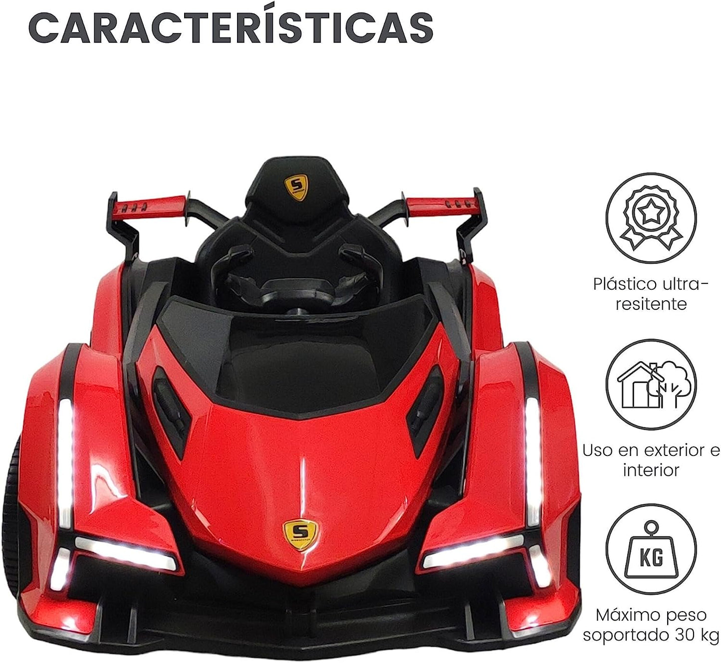 Carro Electrico Montable Tipo Lambo 12V C/ Control Remoto