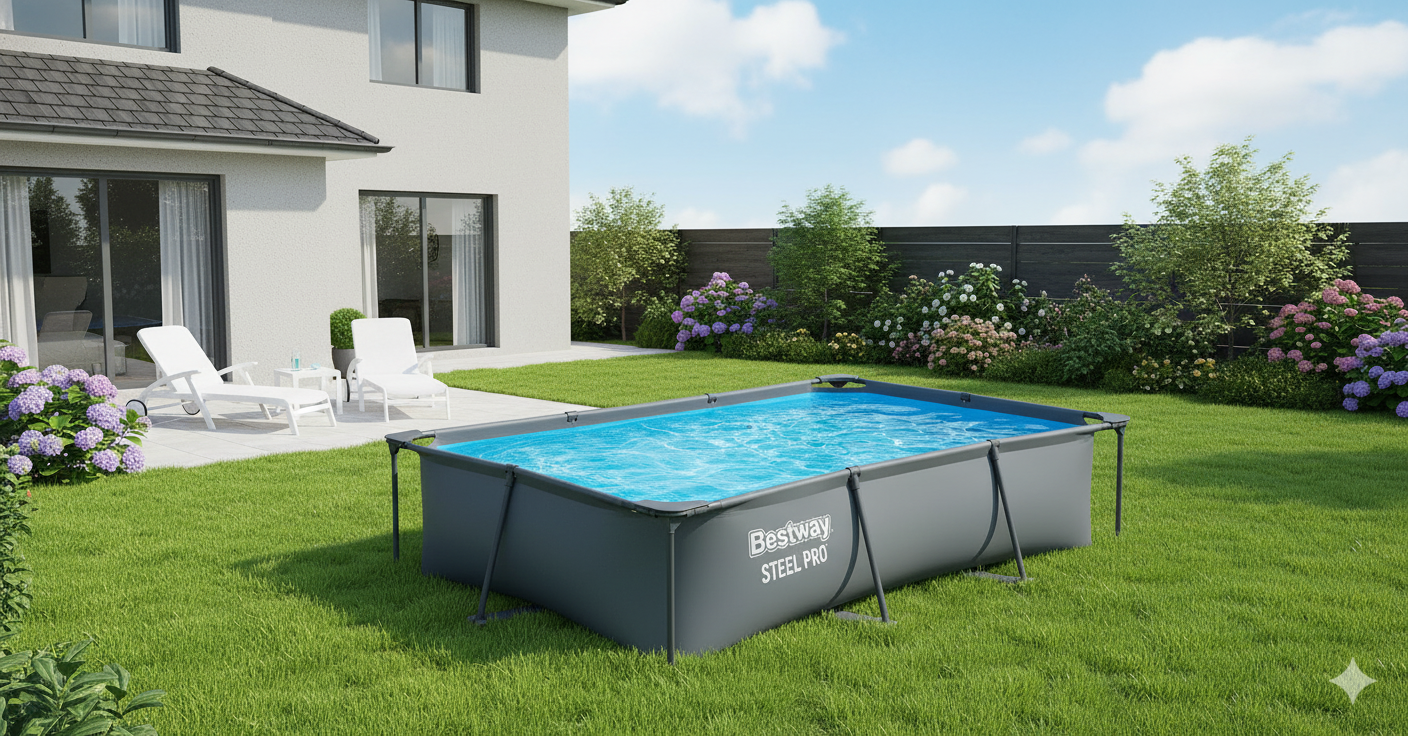 Alberca Estructural Recatangular 2,59 m x 1,70 m x 61 cm Bestway